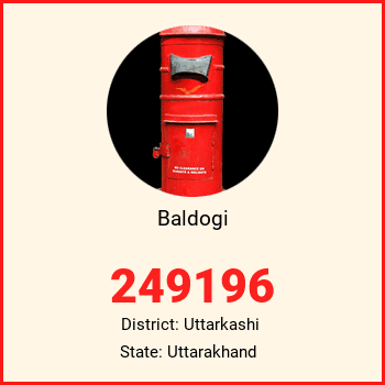 Baldogi pin code, district Uttarkashi in Uttarakhand
