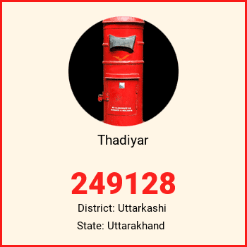 Thadiyar pin code, district Uttarkashi in Uttarakhand