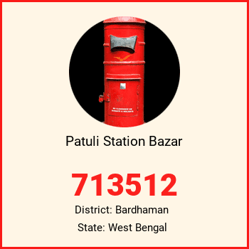 Patuli Station Bazar pin code, district Bardhaman in West Bengal