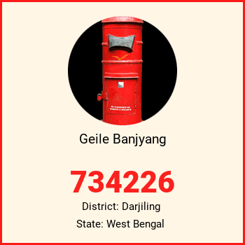 Geile Banjyang pin code, district Darjiling in West Bengal