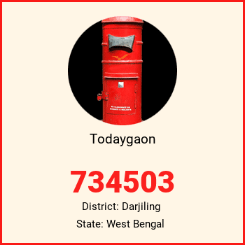 Todaygaon pin code, district Darjiling in West Bengal