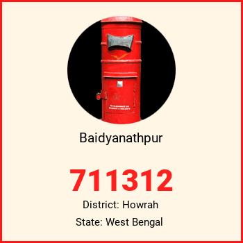 Baidyanathpur pin code, district Howrah in West Bengal