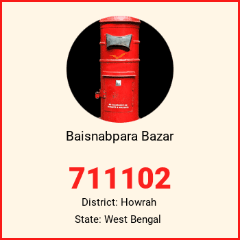 Baisnabpara Bazar pin code, district Howrah in West Bengal