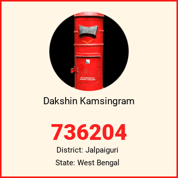 Dakshin Kamsingram pin code, district Jalpaiguri in West Bengal