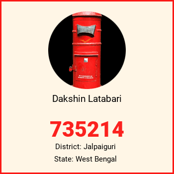 Dakshin Latabari pin code, district Jalpaiguri in West Bengal