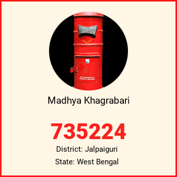 Madhya Khagrabari pin code, district Jalpaiguri in West Bengal