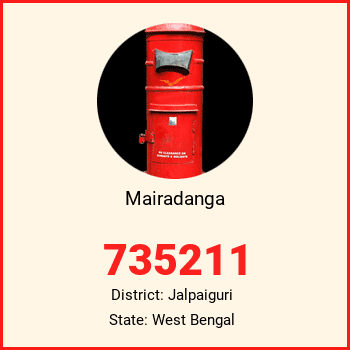 Mairadanga pin code, district Jalpaiguri in West Bengal