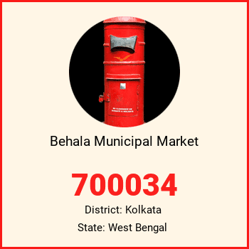 Behala Municipal Market pin code, district Kolkata in West Bengal