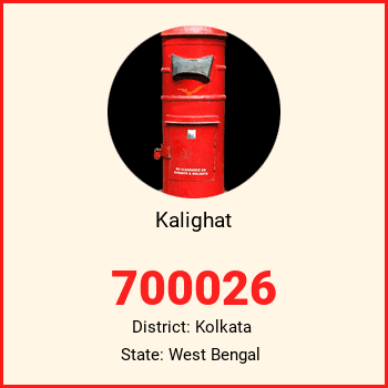 Kalighat pin code, district Kolkata in West Bengal
