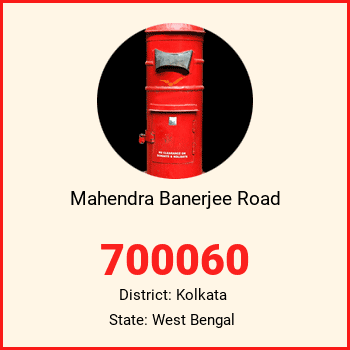 Mahendra Banerjee Road pin code, district Kolkata in West Bengal