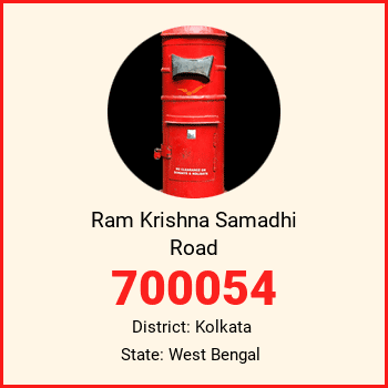 Ram Krishna Samadhi Road pin code, district Kolkata in West Bengal