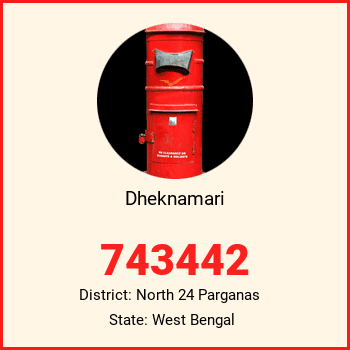 Dheknamari pin code, district North 24 Parganas in West Bengal