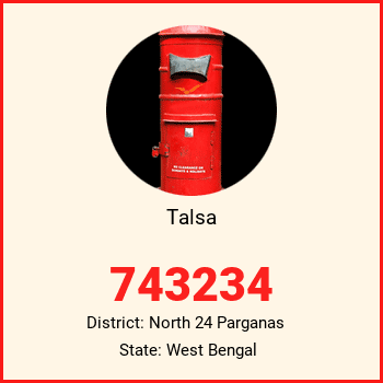 Talsa pin code, district North 24 Parganas in West Bengal
