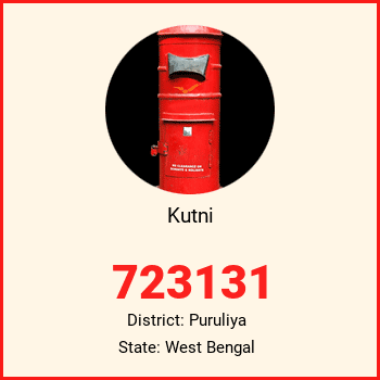 Kutni pin code, district Puruliya in West Bengal