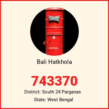 Bali Hatkhola pin code, district South 24 Parganas in West Bengal