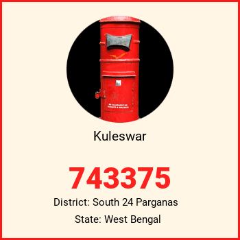 Kuleswar pin code, district South 24 Parganas in West Bengal