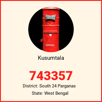 Kusumtala pin code, district South 24 Parganas in West Bengal