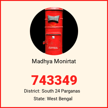 Madhya Monirtat pin code, district South 24 Parganas in West Bengal