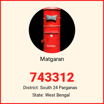 Matgaran pin code, district South 24 Parganas in West Bengal