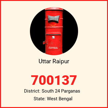 Uttar Raipur pin code, district South 24 Parganas in West Bengal