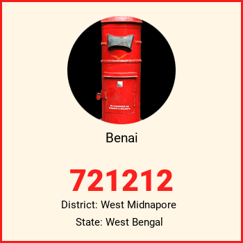 Benai pin code, district West Midnapore in West Bengal
