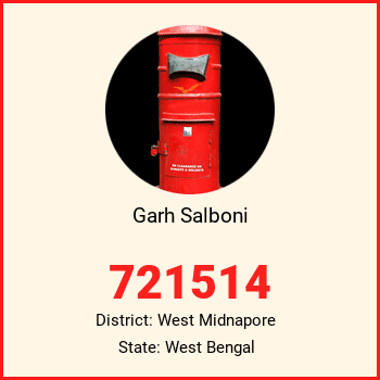 Garh Salboni pin code, district West Midnapore in West Bengal
