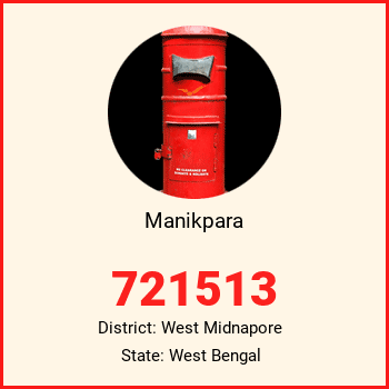 Manikpara pin code, district West Midnapore in West Bengal