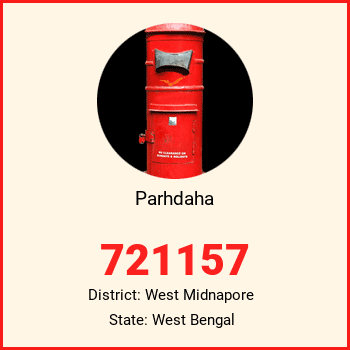 Parhdaha pin code, district West Midnapore in West Bengal