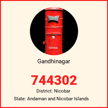 Gandhinagar pin code, district Nicobar in Andaman and Nicobar Islands