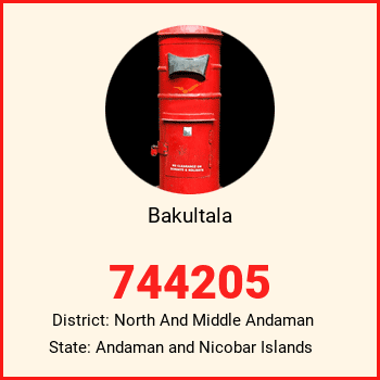Bakultala pin code, district North And Middle Andaman in Andaman and Nicobar Islands