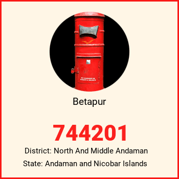 Betapur pin code, district North And Middle Andaman in Andaman and Nicobar Islands