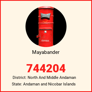 Mayabander pin code, district North And Middle Andaman in Andaman and Nicobar Islands
