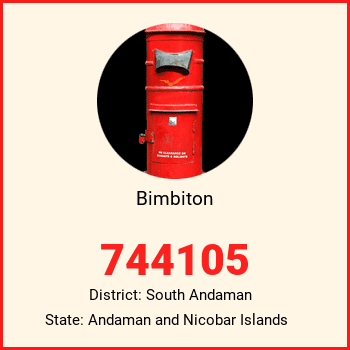 Bimbiton pin code, district South Andaman in Andaman and Nicobar Islands
