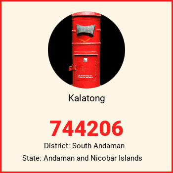 Kalatong pin code, district South Andaman in Andaman and Nicobar Islands
