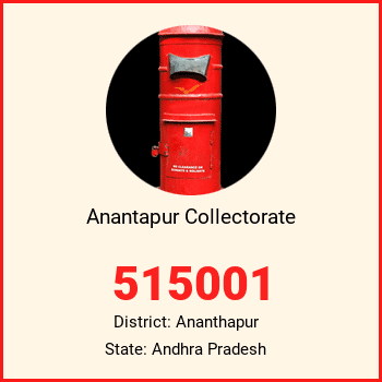 Anantapur Collectorate pin code, district Ananthapur in Andhra Pradesh