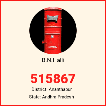 B.N.Halli pin code, district Ananthapur in Andhra Pradesh