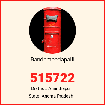 Bandameedapalli pin code, district Ananthapur in Andhra Pradesh