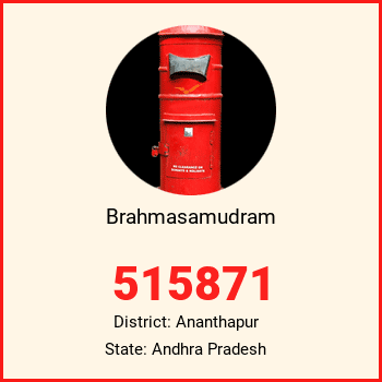 Brahmasamudram pin code, district Ananthapur in Andhra Pradesh