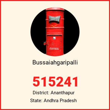 Bussaiahgaripalli pin code, district Ananthapur in Andhra Pradesh