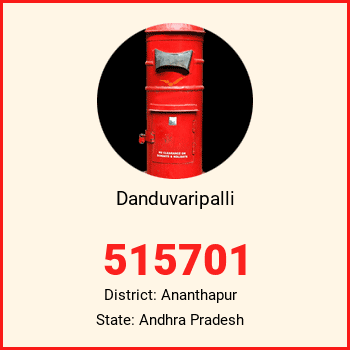 Danduvaripalli pin code, district Ananthapur in Andhra Pradesh