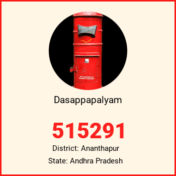 Dasappapalyam pin code, district Ananthapur in Andhra Pradesh
