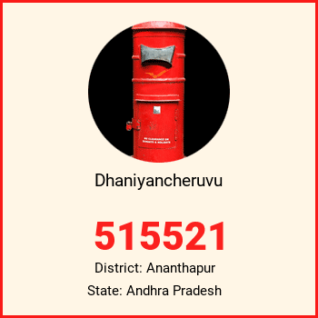 Dhaniyancheruvu pin code, district Ananthapur in Andhra Pradesh