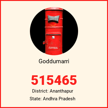Goddumarri pin code, district Ananthapur in Andhra Pradesh