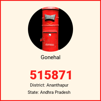 Gonehal pin code, district Ananthapur in Andhra Pradesh