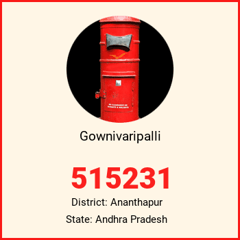 Gownivaripalli pin code, district Ananthapur in Andhra Pradesh