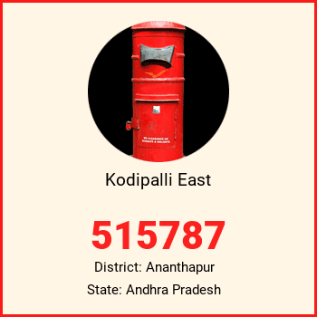 Kodipalli East pin code, district Ananthapur in Andhra Pradesh