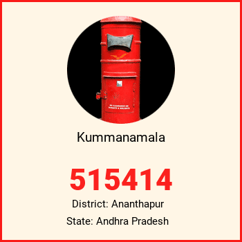 Kummanamala pin code, district Ananthapur in Andhra Pradesh