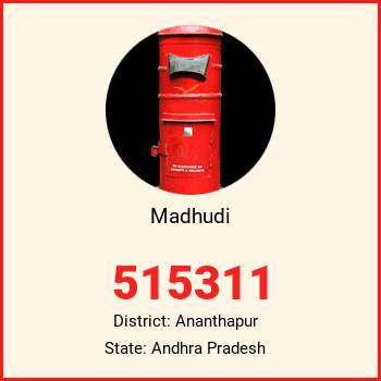 Madhudi pin code, district Ananthapur in Andhra Pradesh