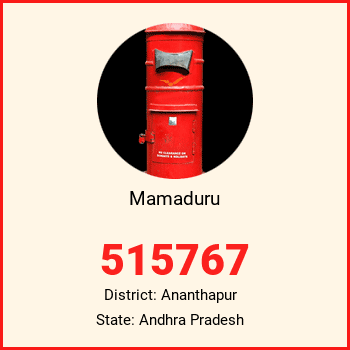 Mamaduru pin code, district Ananthapur in Andhra Pradesh