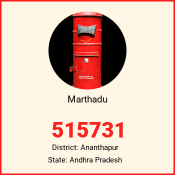 Marthadu pin code, district Ananthapur in Andhra Pradesh